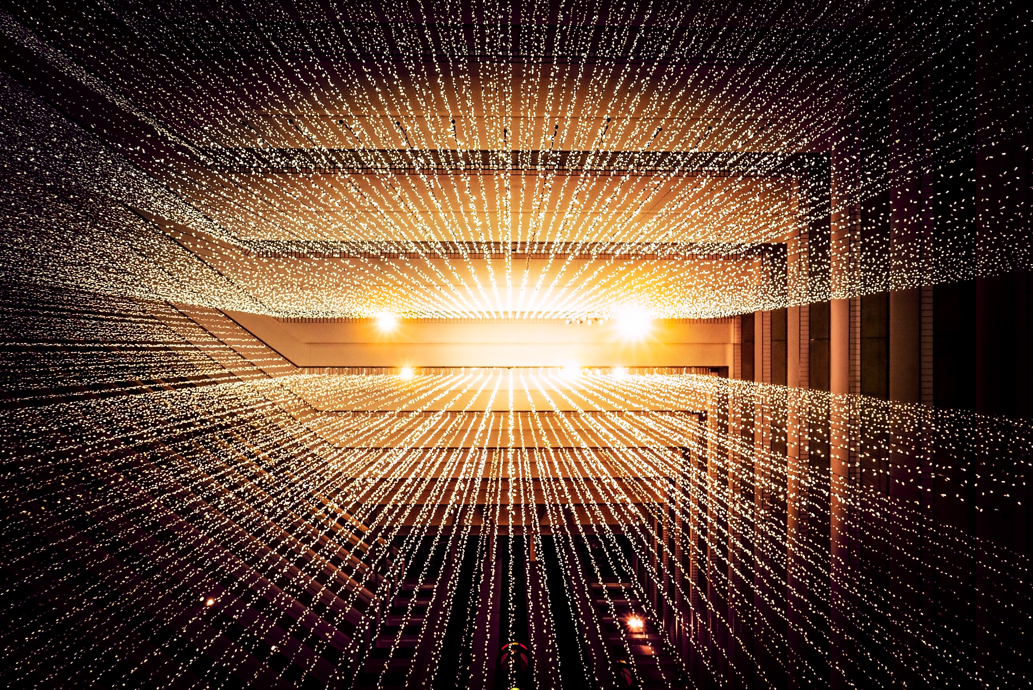 Cloud computing infrastructure with interconnected servers and data flows, modern data center environment, cloud service visualization